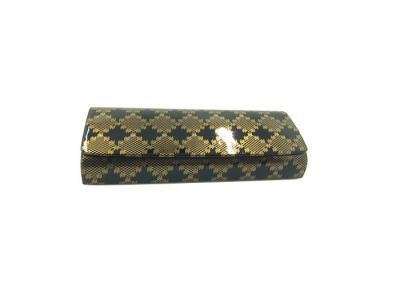 China Diamond Shape PU Leather Hard Eyeglass Case Normal Size 166 * 64 * 34mm for sale