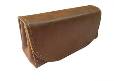 China High-end Leather Portable Sunglasses Case / Spectacle Pouch for sale