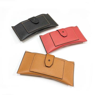 China CongFung Sunglasses Package Custom Logo Packaging Box PU Leather Glasses Case for sale