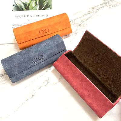 China Fashionable Handmade PU Eyeglasses Case Packaging Box For adults sunglasses case for sale