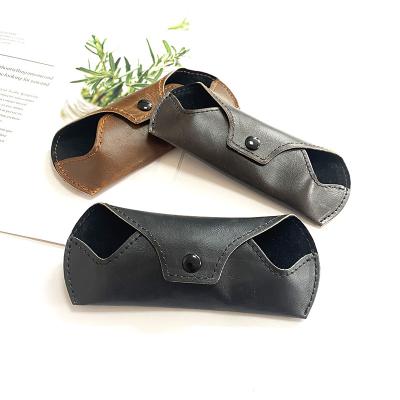 China Retro PU optical glassese handmade eyeglasses Optical Case Carrying Eyewear bag Luxury PU Case for sale