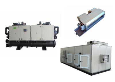 China R407C Water Cooled Screw Chiller And FCU / HVAC Equipments for Supermarket for sale