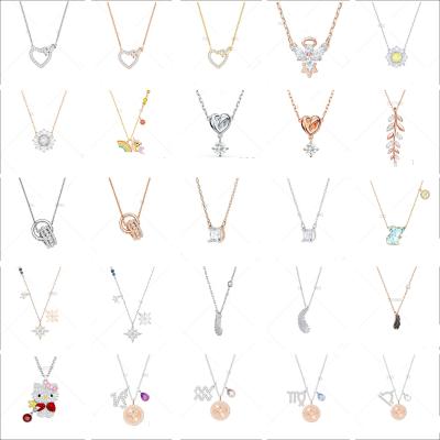 China Lady MAGIC high quality CLASSIC Birthday Gift from SWA jewelry beautiful Rose Gold Snowflake Necklace Classic for sale