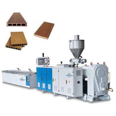 China Wpc Wood Plastic Profile New Arrivals Plastic Profile Extrusion Machine Production Line for sale