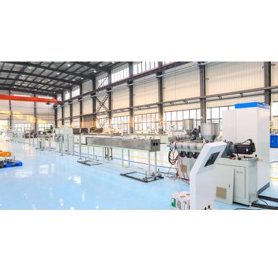 China Profile PMMA Optical Fiber Extrusion Line For Side Glow Fiber Optic Cable for sale