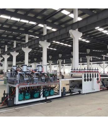 China Hollow Sheet Core Frame Plastik PP Grid Sheet Extrusion Roll Building Machine for sale