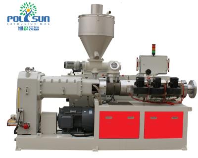 China Polysun Conical Twin Screw Extruder Granulator / Pelletizer Granules Of Film Making Machine for sale