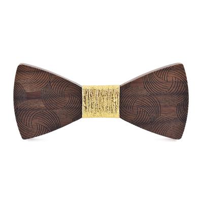 China In Stock/Fast Delivery OB Men's Jewel-New Trend Trending Fashion Design Wedding Bow Tie Suit Bow Tie Outdoor Wooden Swirl Bow Tie Free Shipping for sale