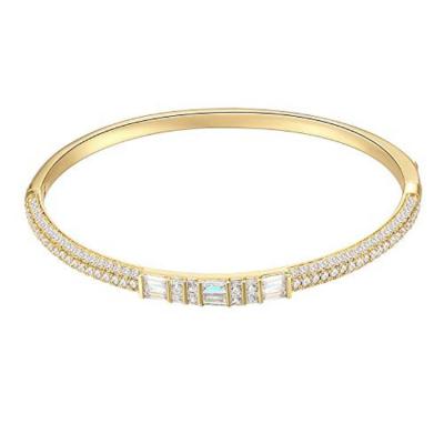 China Wholesale Custom Factory Price Clear Zircon Women Bracelet Gold Plated Jewelry Bracelet OB BIJOU-aa for sale