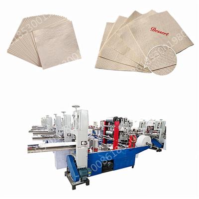 China Paper Industry Napkin Tissue Making Machine With Printing Customized Napkin Paper Machine Price for sale