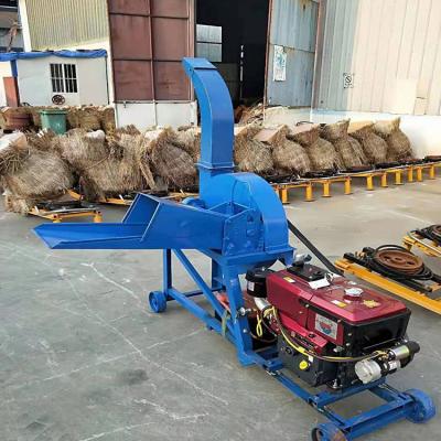 China Straw Grain Grass Hay Stalk Agriculture Chaff Cutter Powder Chaff Cutter Crushing and Mixing Cutter for sale