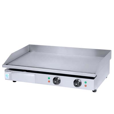 China All Big Factory Supplier China Commercial Flat 4.4KW Table Top Electric Griddle Price for sale