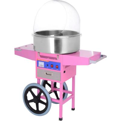 China Round Head Factory Commercial Cotton Candy Floss Sugar / Candy Floss Machine With Trolley for sale