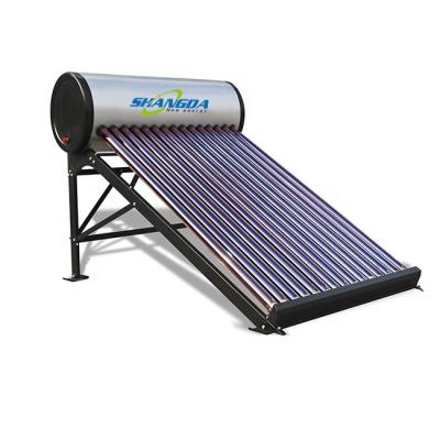 China Outdoor economic type 250 liters solar hot water heater solar water heater geyser tube for sale