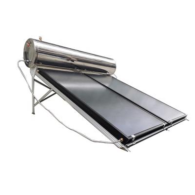 China 300 Liter 300l Solar Water Heater Solar Water Heater Panel Outdoor Water With Flat Plate Collector for sale