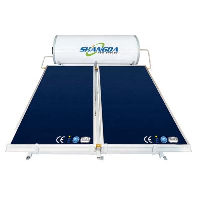 China Outdoor Solar Water Heater Price Solar Boiler 300 Lt Flat Plate Solar Water Heater for sale