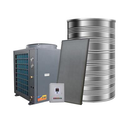 China Application 3000l High Efficiency Hot Water Solar Panels Heat Pump Commercial Pool Heat Pump Commercial Heater Solar Heat Pump for sale