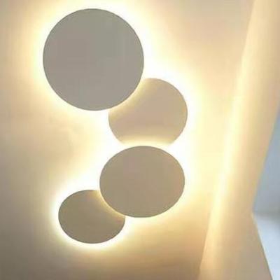 China KMG Simple Color Decorative Lighting Modern Design Outside Lights Wall Round For Wall Surface for sale