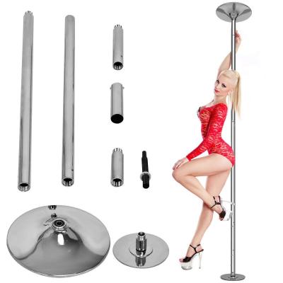 China Dance Bodybuilding Poles 40mm, 45mm Spinning Poles Stripper for Home Portable Detachable Poles Kit for Beginner Fitness Exercise Club Party PU for sale