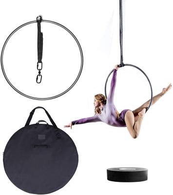 China Aerial Yoga Exercise Lyra Dance Circle 85cm/90cm Ring Set Fully Strength Circus Aerial Aerial Equipment for sale