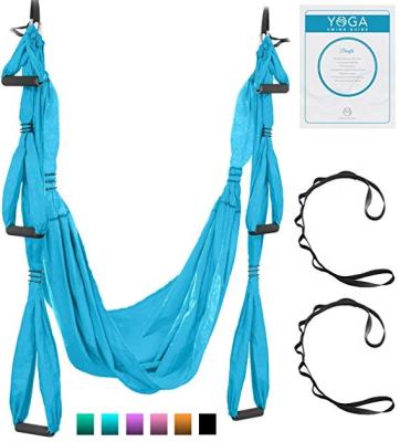 China Ring Aerial Yoga Hammock Swing Adult Aerial Yoga Equipment 5*2.8m for sale