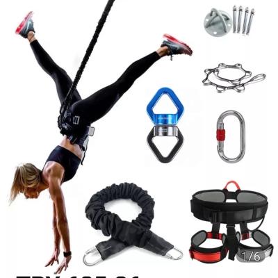 China Improves Your Strength Air Yoga Fitness Elastic Band Pilates Aerial Bungee for sale