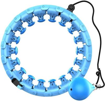 China 24 Detachable Knots Ball Hoola Non-Slip Adjustable Automatic Spinning Circles For Adult for sale