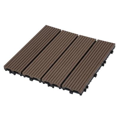 China DIY 30*30 Modern Indoor Outdoor Waterproof Solid Bound Plastic Wood Flooring for sale