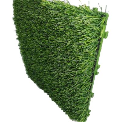 China Mosaic Chain Free Lawn Floor Garden Lawn Terrace Hedges Edging DIY Sports Tile Ground Artificial Grass Tiles For Balcony Home Decoration Artificial Grass Tiles Te koop