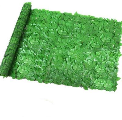 Κίνα Environmentally Friendly And Pollution Free Green Plastic Leaf Fence Fake Lawn Leaf Fence προς πώληση