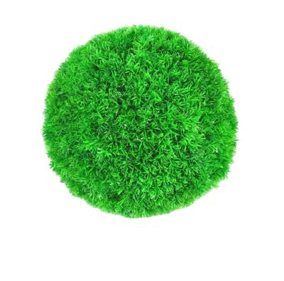 China Factory supply direct UV poplar artificial wood ball protection artificial grass balls for shopping mall decoration for sale