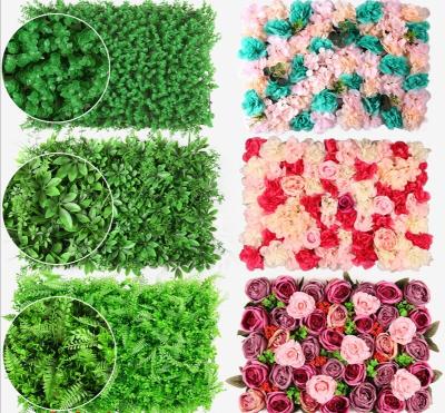 China Plastic Artificial Wall Decoration Heavy Duty Wall Decoration Environmental Beautification Square PE Carpet Artificial Turf for sale