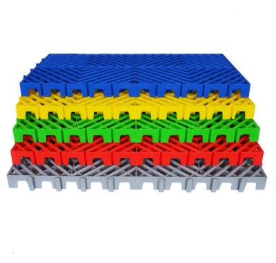 China 400*800mm high quality plastic macromolecule drainage garage floor polymer mosaic car wash non-slip interlocking plastic grill zu verkaufen