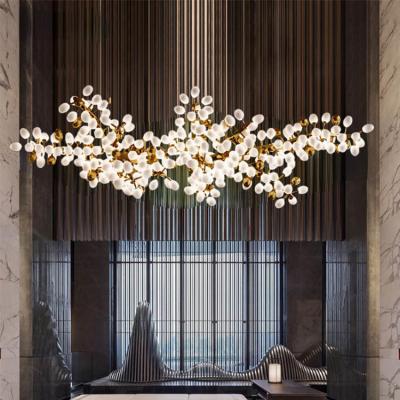 China AC LED Lighting Pendant Light for Custom Modern Art Glass Ball Branch Chandelier for sale