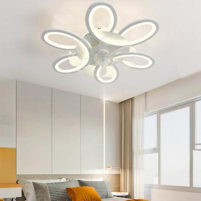 China Modern Home 36-60W LED Smart Electric Ceiling Fan with Light Iron Body Pure Copper Motor for sale