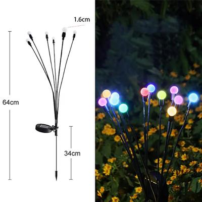 China 6000K Daylight Alert Solar Firefly Lawn Light for Outdoor Garden Landscape Ground Plug for sale