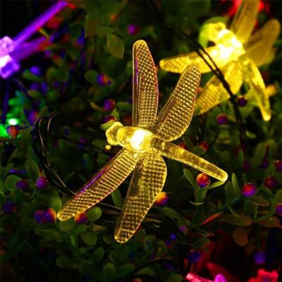 China 6W 10M LED Dragonfly Light String Plug-in Electric Style for Garden Decorative AC200-240V for sale