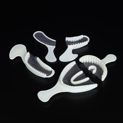 China Disposable Dental Triple Tray Dental Regional Dental Impression Bite Registration Tray Bite Impression Material for sale