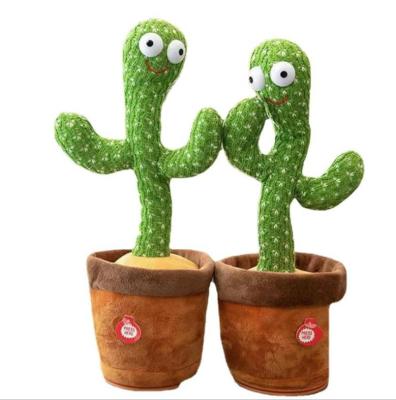 China Hot Selling Electronic Plush Doll Product Christmas Plush Cactus Dancing Toy for sale