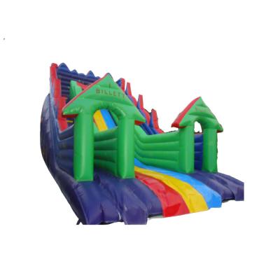 China Hot Selling Water Proof 12*6m Inflatable Dry Slide And Outdoor Giant Adult Inflatable Slide Kids Inflatable Slides for sale