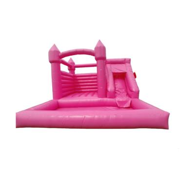 China Inflatable Bouncer Outdoor Pink Wedding Bouncer for Wedding Party Bounce House Tent Bouncy Castle Wedding Inflatable Bouncer with Pool and Slide for sale