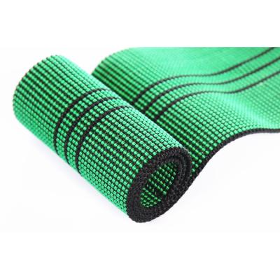 China High Quality Elastic Hot Selling Green and Black Band for Sofa Webbing Straps Upholstery Elastic Tape for sale