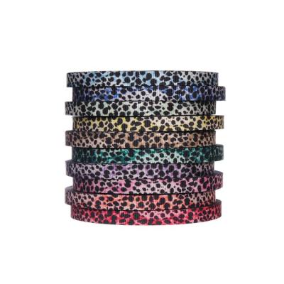 China Wholesale non-elastic high quality hot sale waistband temptation leopard print heat transfer webbing for sale