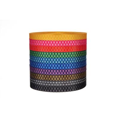 China Hot-selling popular non-elastic high quality designer webbing custom made belt lattice heat transfer nylon webbing for sale