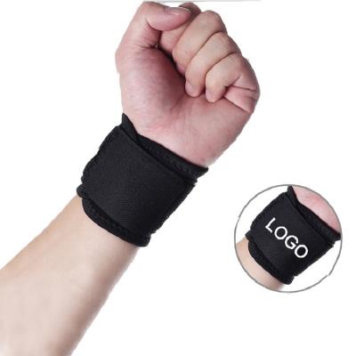 China Wholesale Magnetic Polyester Fitness Sports Leather Tonics For Hair Stylist Adjustable Wrist Support Wrist Wraps for sale