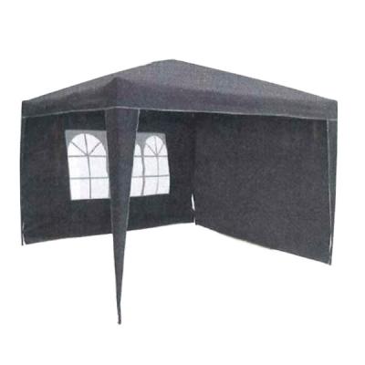 China 140g/m2 Polyester Outdoor Foldable 3*3m Gazebo With 2pcs Sidewalls for sale