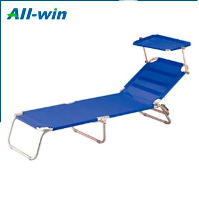 China High quality Teslin+aluminum tube teslin outdoor foldable camping bed with canopy for sale