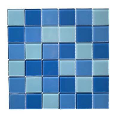 China Cheap Parquet Mosaic Slab Wall Decor 30x30cm Glass Mirror Slab for sale