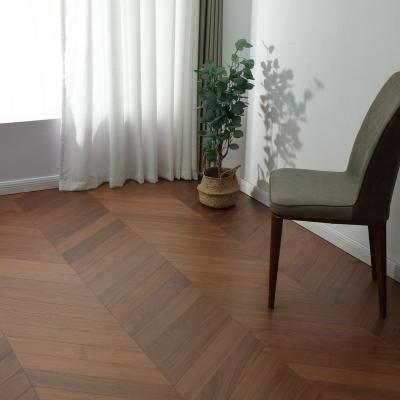 China Brown Color Dark Brown Stripe Engineered Wood Flooring For Decoration for sale