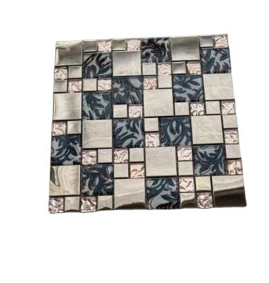 China Flooring wholesale price glass gold mosaic slab for exterior for sale